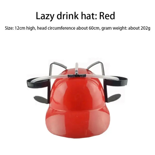 Lazy Beer Hat Drinking Helmet