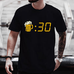 Beer Clock Funny Graphic T-Shirt