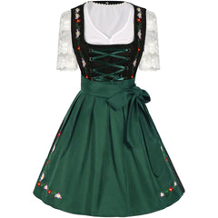 German Oktoberfest Dirndl Maid Dress Bavarian Traditional Beer Girl Outfits Performance Halloween Carnival Cosplay Costume