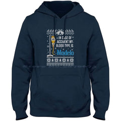 Funny Beer Blood Type Hoodie Tee