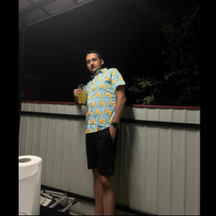 Beer Printed Hawaiian Shirt