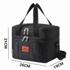 Double Layer Insulated Lunch Bag