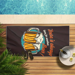 Fun Beer Lovers Bath Towel