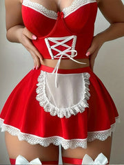 Sexy Maid Uniform Costume Set