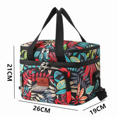 Double Layer Insulated Lunch Bag