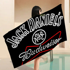 Jack Daniels Microfiber Beach Towel