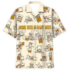 Men's Beer 3D Print Shirt
