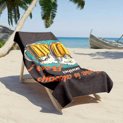 Fun Beer Lovers Bath Towel