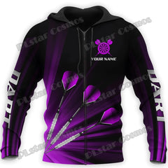 Personalized Darts Beer Zip Hoodie