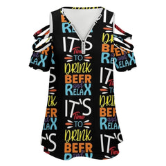 Funny Beer Typography T-Shirt