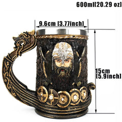 Viking Resin Beer Tankard