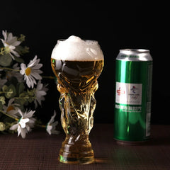 Trophy Shape Textured Beer Mug