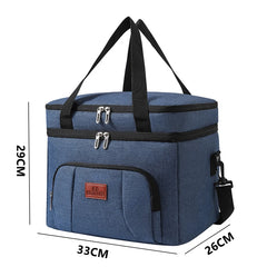 Double Layer Insulated Lunch Bag
