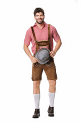 Men Oktoberfest Lederhosen Costume Set
