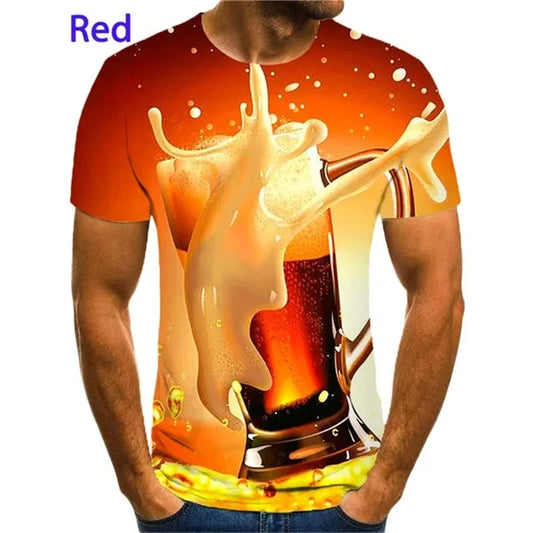 3D Beer Bubble Graphic Tee