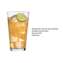 4-Pack Clear Pint Glasses