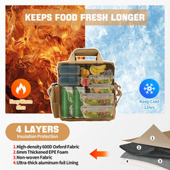 18L Tactical Expandable Lunch Bag