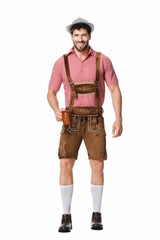 Men Oktoberfest Lederhosen Costume Set