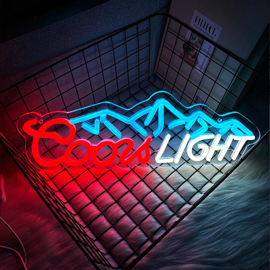 Coors Light Neon Wall Sign
