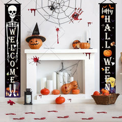 Hanging banner pumpkins, ghosts, Halloween