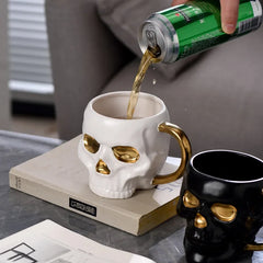 Skull Porcelain Coffee Beer