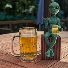 Cute Alien Beer Resin Figurine