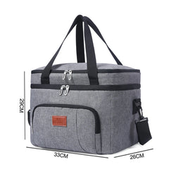 Double Layer Insulated Lunch Bag