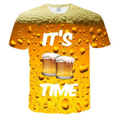 Funny Beer 3D Printed T-Shirt