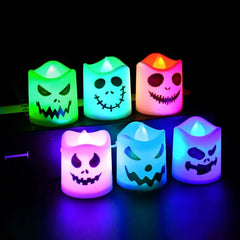 LED ghost and pumpkin party lights