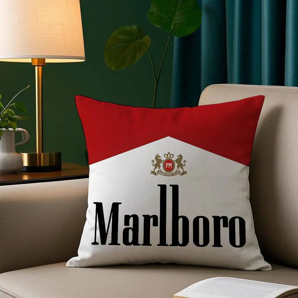 Luxury Marlboro Print Pillow Case
