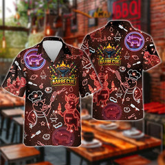 Men’s BBQ Pig Print Shirt