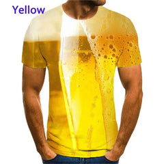 3D Beer Bubble Graphic Tee