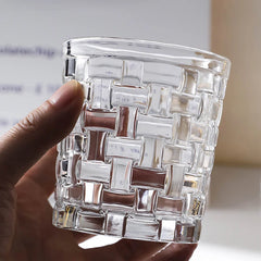 Patterned Glass Tumblers Coffee Cups