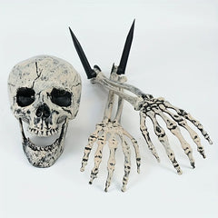 Realistic skeleton stakes for Halloween decor