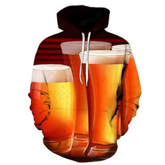 Printed Beer Hoodie