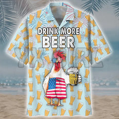 Men's Beer 3D Print Shirt