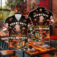 Men’s BBQ Pig Print Shirt