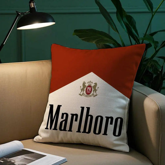 Luxury Marlboro Print Pillow Case