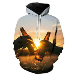 Printed Beer Hoodie