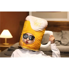 Japanese Funny Beer Plush Hat