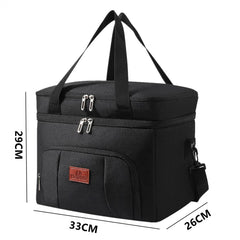 Double Layer Insulated Lunch Bag
