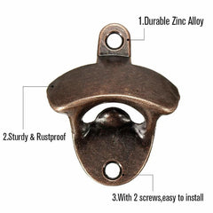 Zinc Alloy Wall Bottle Opener