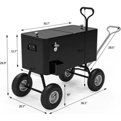 80QT Rolling Wagon Cooler