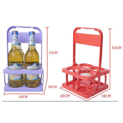 Portable Foldable Beer Bottle Rack