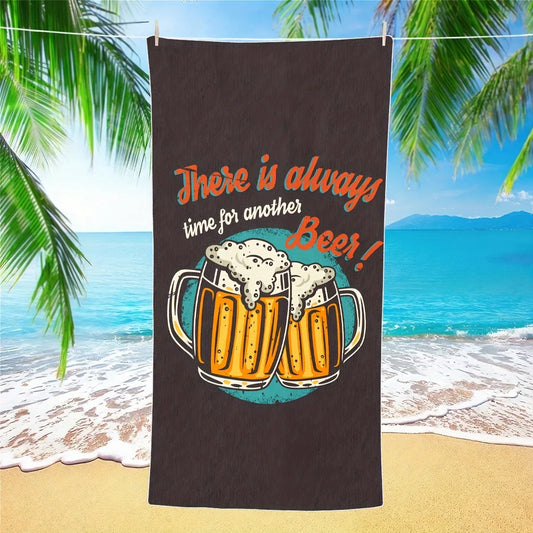 Fun Beer Lovers Bath Towel