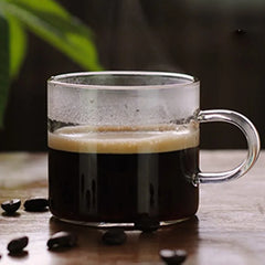 Transparent Borosilicate Glass Coffee Cups