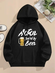 Beer Pattern Loose Hoodie