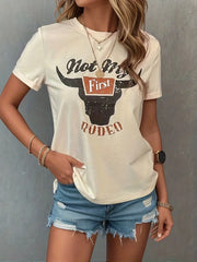 Rodeo Steer Skull Graphic Tee