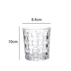 Patterned Glass Tumblers Coffee Cups