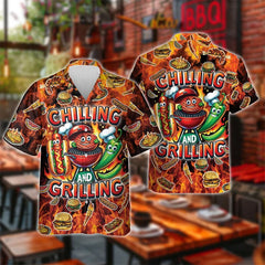 Men’s BBQ Pig Print Shirt